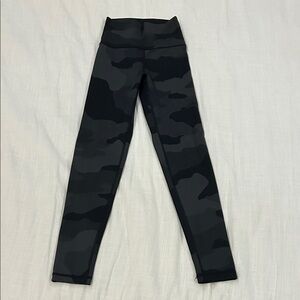 Aerie Kids Black Camouflage Leggings
